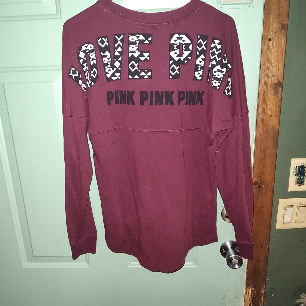Victoria's Secret Pink Maroon Top/Sweater